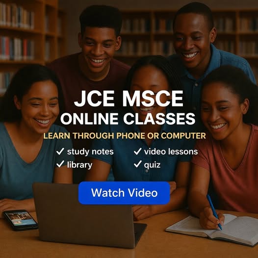 Learning online for jce and msce classes